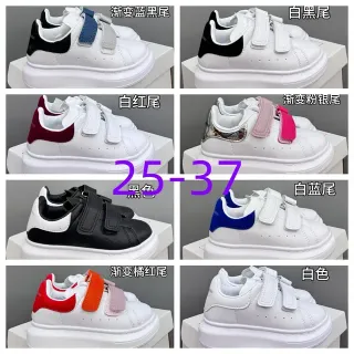 Alexander McQueen Oversized Sneaker White Navy Black Gradient Heel Lifestyle Sneakers