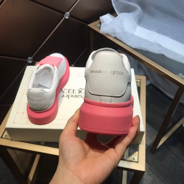 Alexander McQueen Oversized Sneaker White Pink Platform Lifestyle Sneakers 6