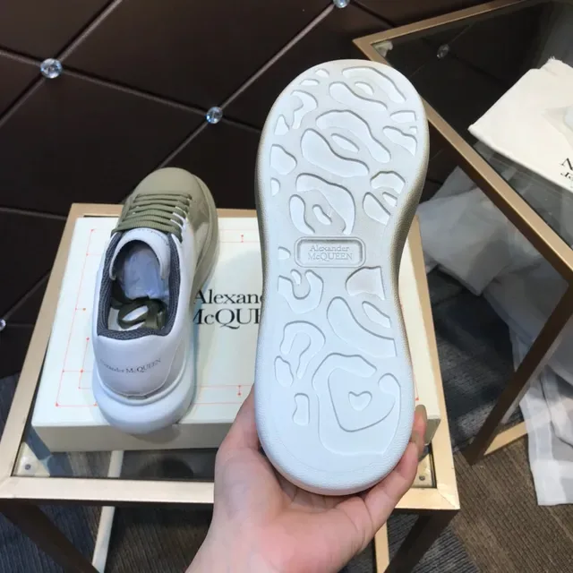 Alexander McQueen Oversized Sneaker White to Olive Gradient Lifestyle Sneakers 3