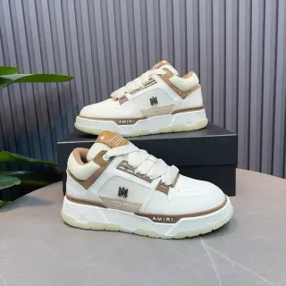 Amiri MA Court Off-White and Tan Lifestyle Sneakers