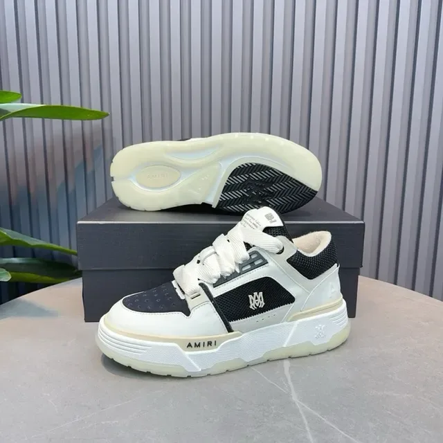 Amiri MA Court White and Black Lifestyle Sneakers 2