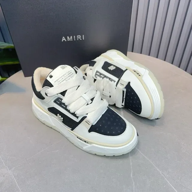 Amiri MA Court White and Black Lifestyle Sneakers 3