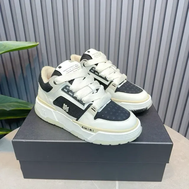 Amiri MA Court White and Black Lifestyle Sneakers 4