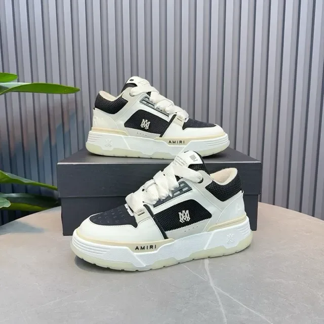 Amiri MA Court White and Black Lifestyle Sneakers 5