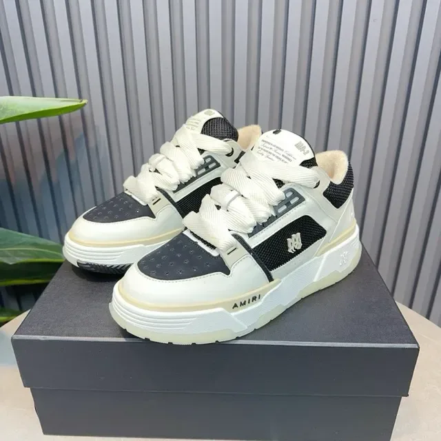 Amiri MA Court White and Black Lifestyle Sneakers 6