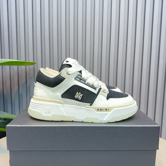 Amiri MA Court White and Black Lifestyle Sneakers 8
