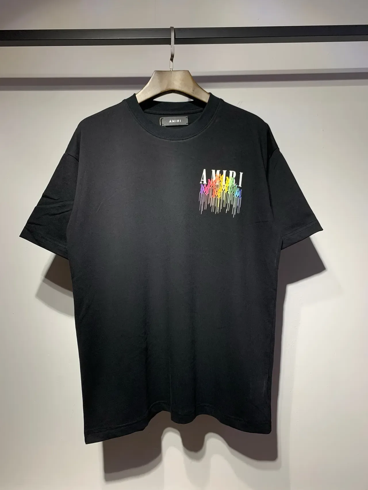 Amiri Rainbow Drip Logo Graphic T-Shirt 6
