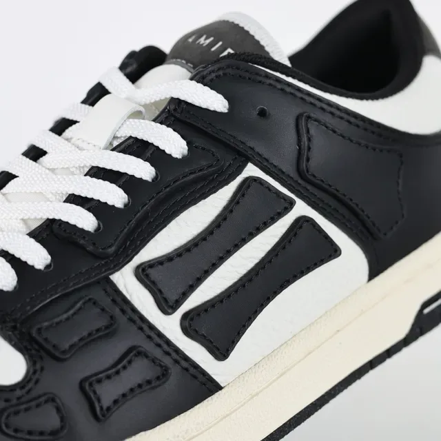 Amiri Skel Top Low Sneakers Lifestyle Noir et Blanc 6