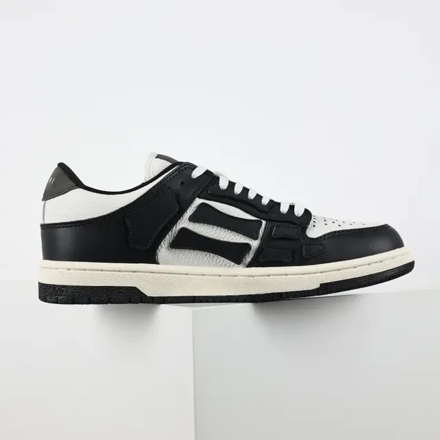 Amiri Skel Top Low Sneakers Lifestyle Noir et Blanc 7