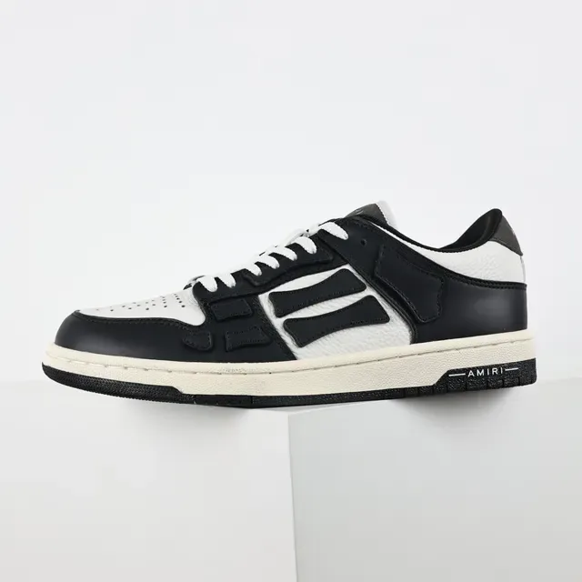 Amiri Skel Top Low Sneakers Lifestyle Noir et Blanc 9
