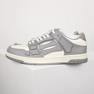 Amiri Skel Top Low Gray and Off-White Lifestyle Sneakers