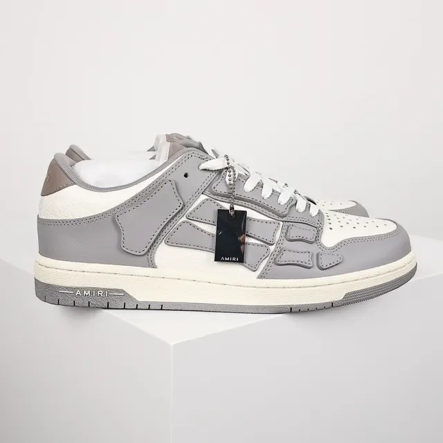 Amiri Skel Top Low Gris et Off-White Lifestyle Sneakers 3