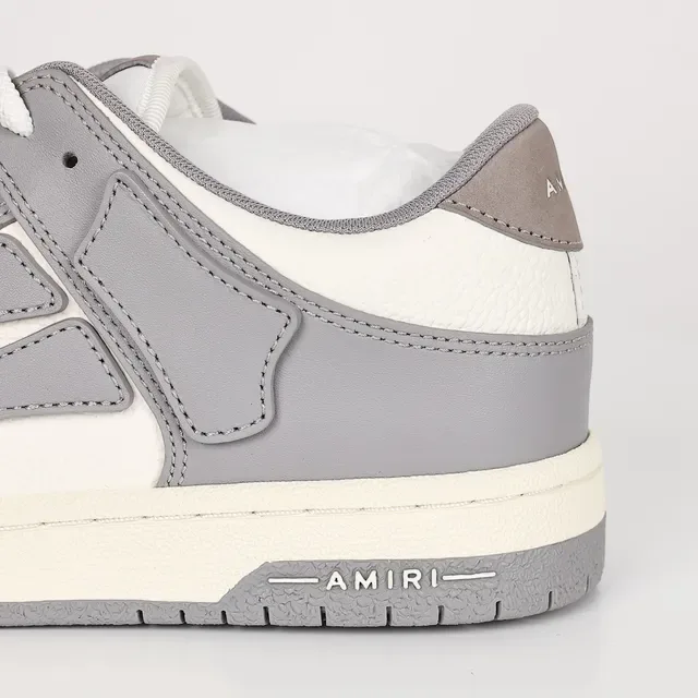 Amiri Skel Top Low Gris et Off-White Lifestyle Sneakers 4
