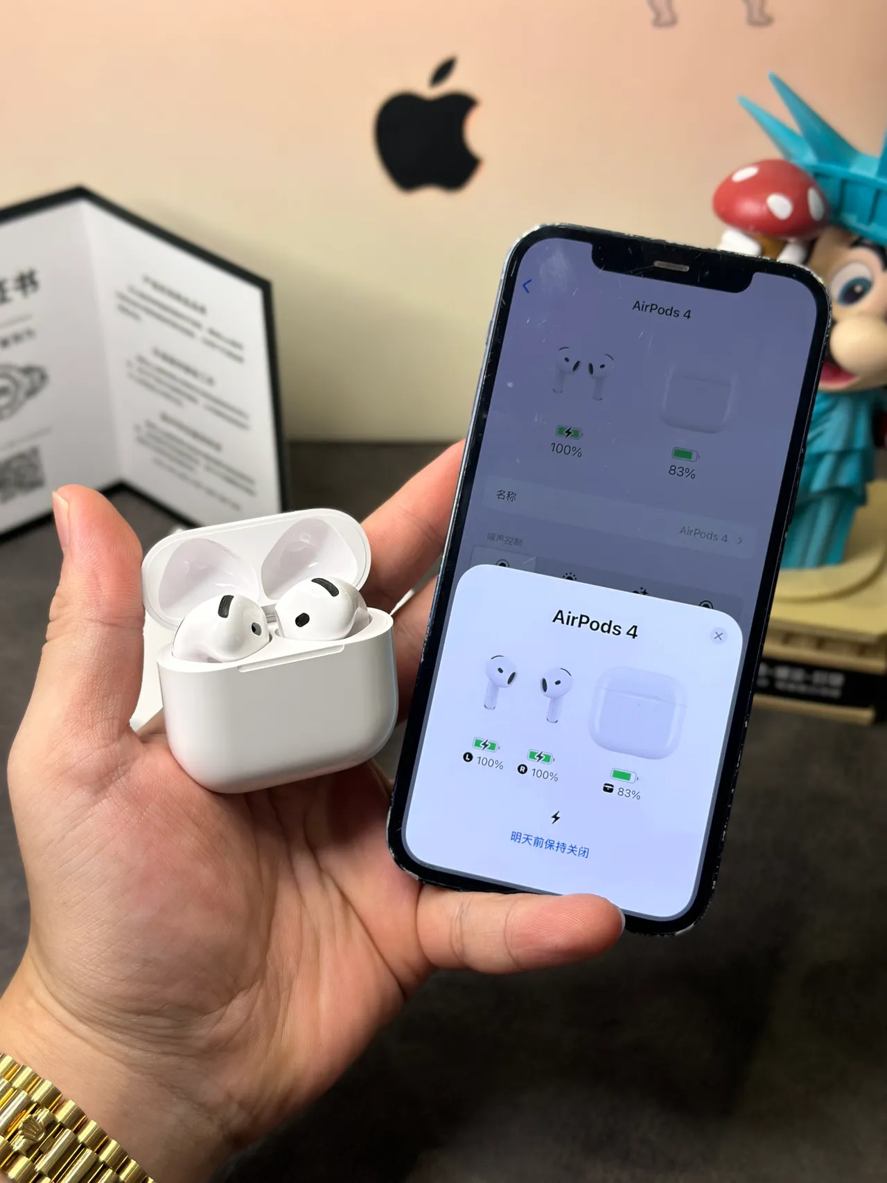 Apple AirPods auriculares TWS blancos estilo tallo acabado mate 10