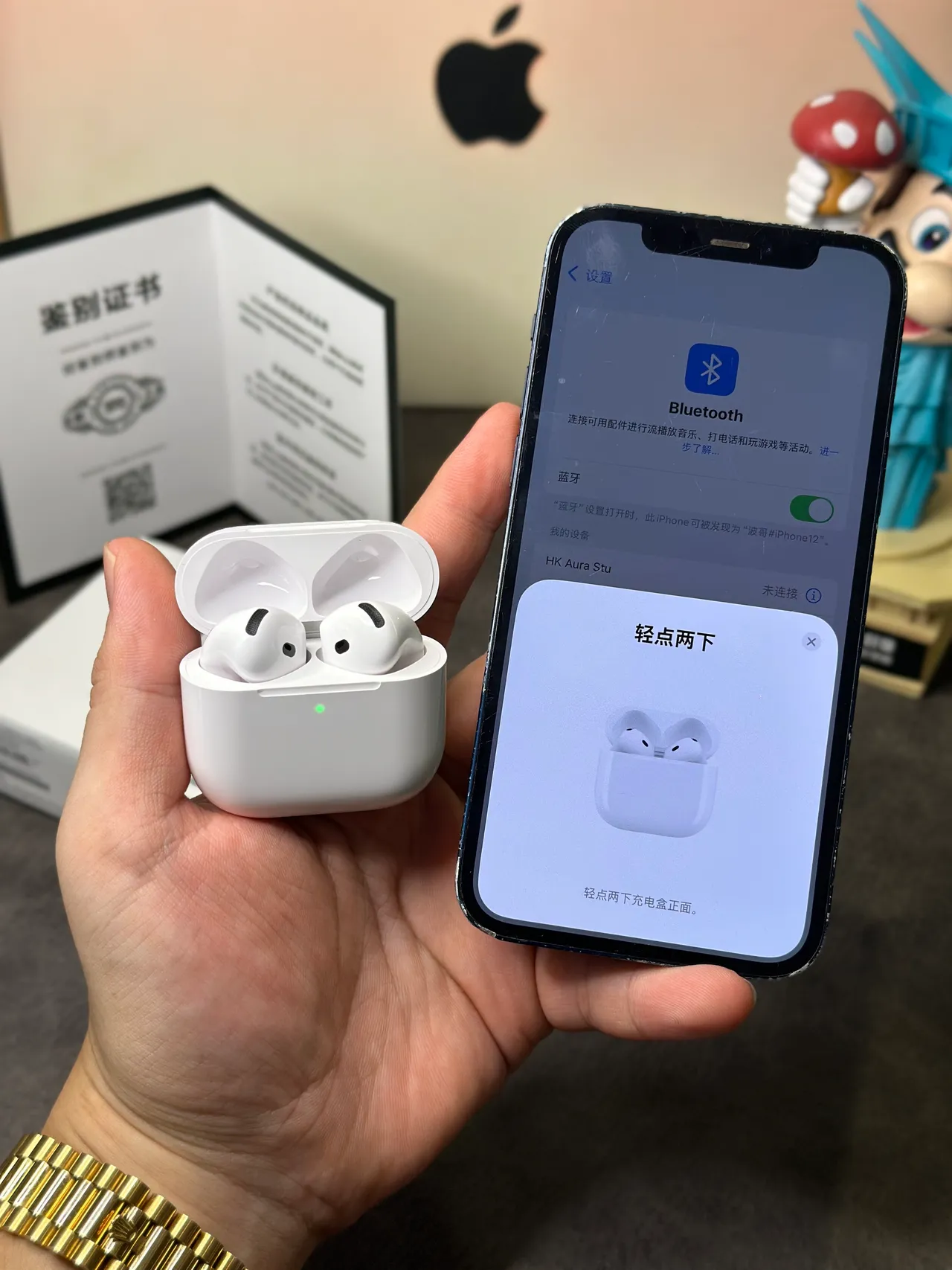 Apple AirPods auriculares TWS blancos estilo tallo acabado mate 11