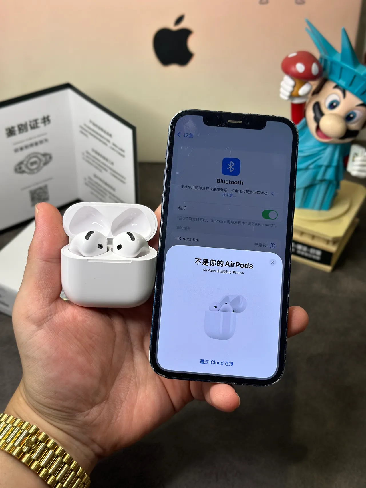 Apple AirPods auriculares TWS blancos estilo tallo acabado mate 12