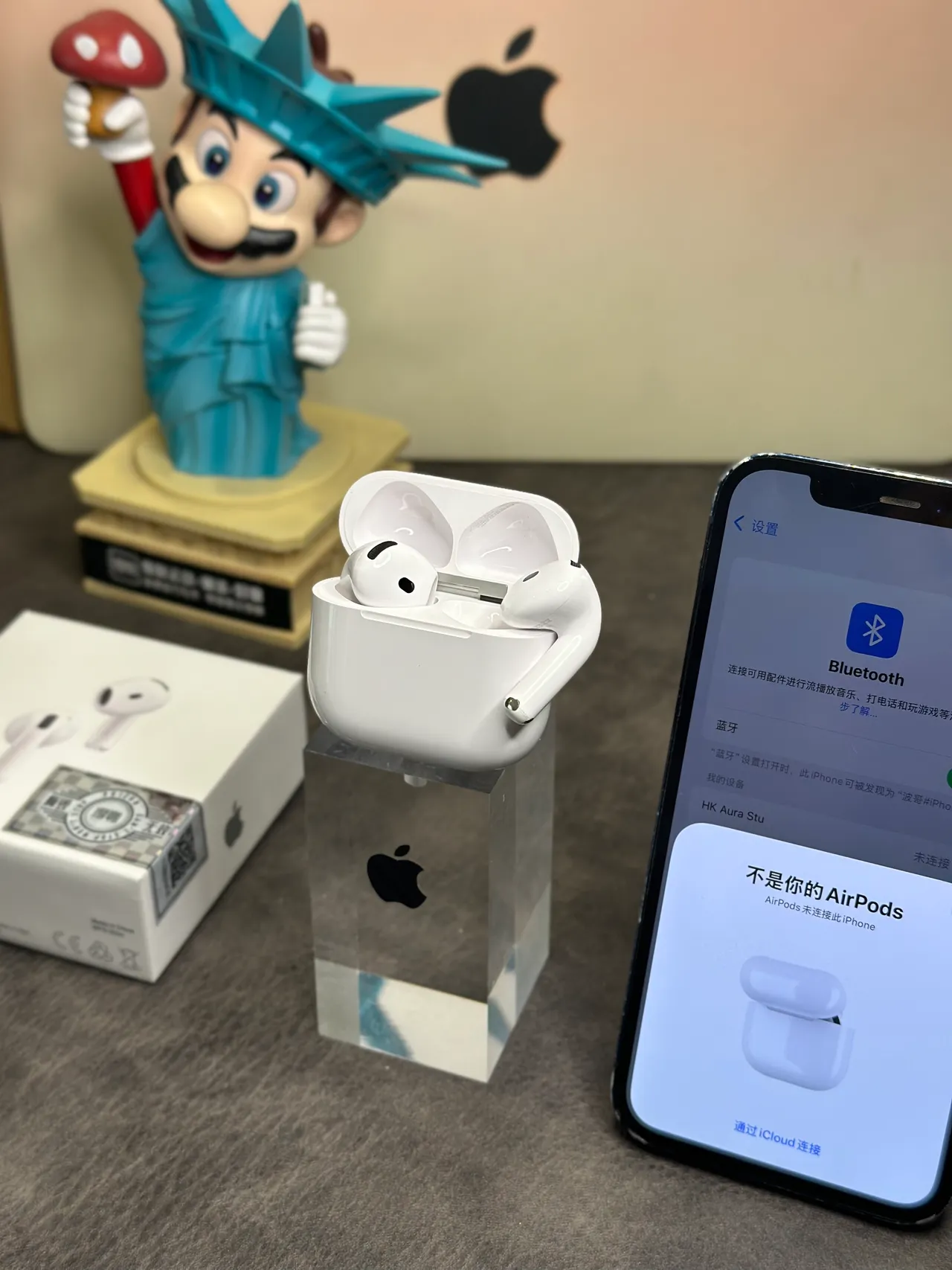 Apple AirPods auriculares TWS blancos estilo tallo acabado mate 14