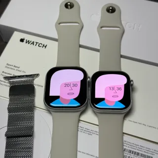 Apple Gray Black Stainless Steel Case Light Sport Band Sports Watch
