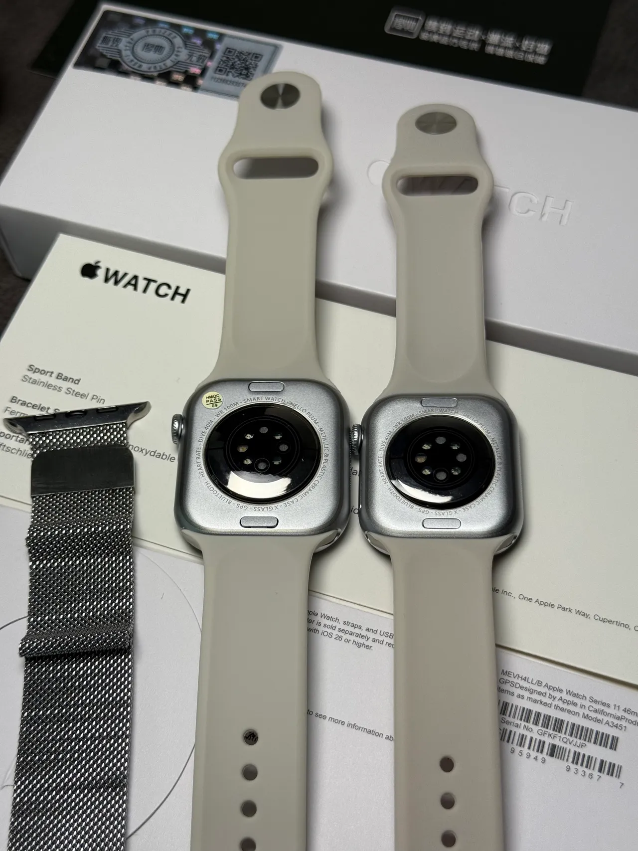 Apple Gray Black Stainless Steel Case Light Sport Band Sports Watch 4