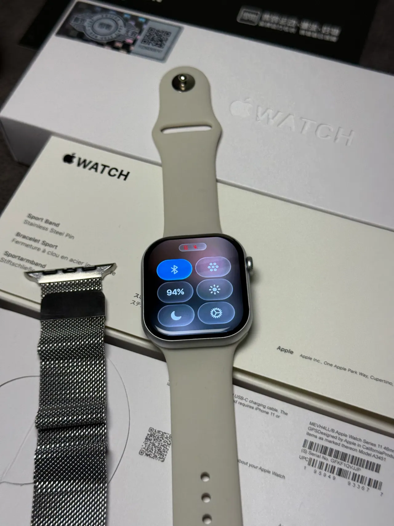 Apple Gray Black Stainless Steel Case Light Sport Band Sports Watch 14
