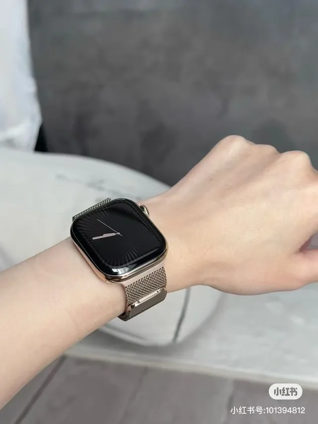 Apple Gray Pink Rectangular Aluminum Case Sport Silicone Bands Sports Watch 22