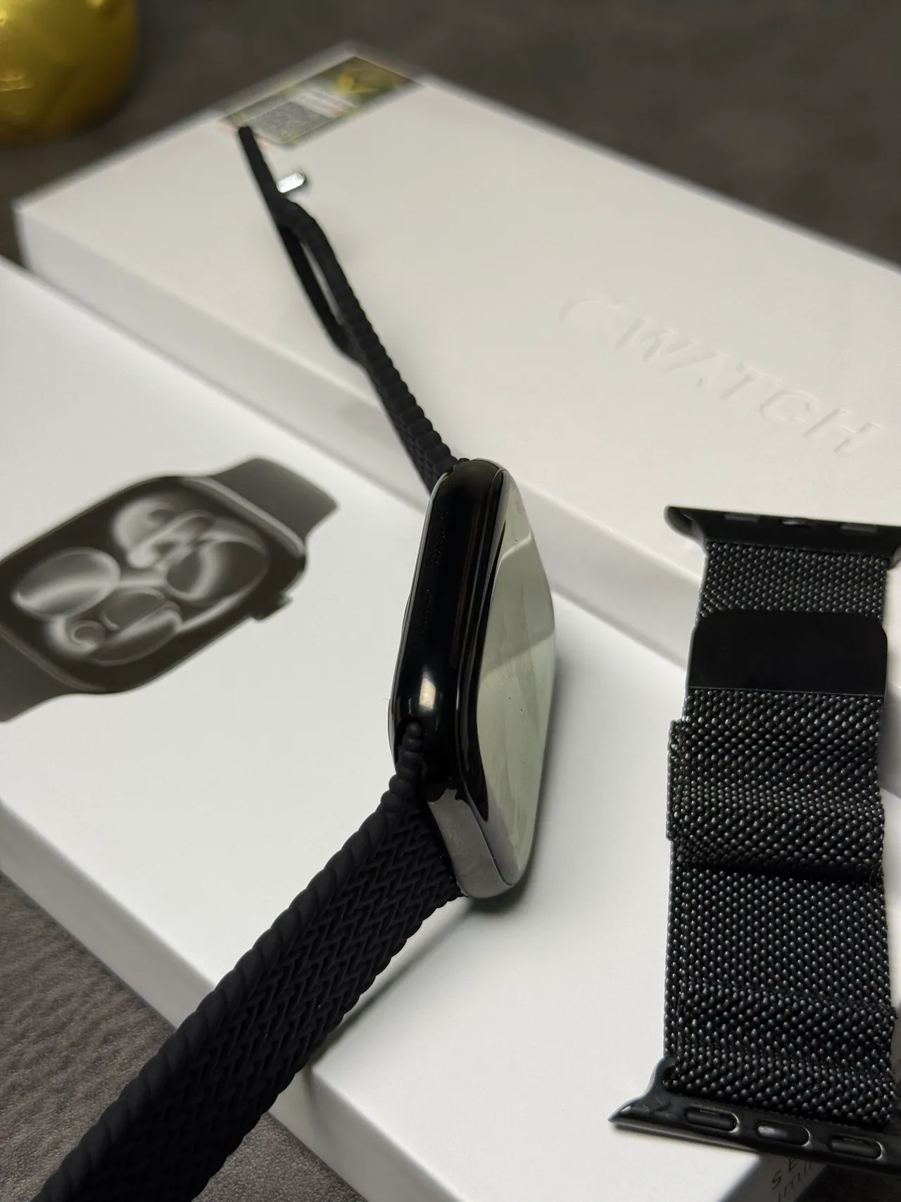 Apple Series 7 Black Flat-Edged Aluminum Case Digital Crown Control Sports Watch 14
