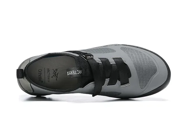 Arc'teryx Black Silver Laceless Strap-Closure Lifestyle Sneakers 5