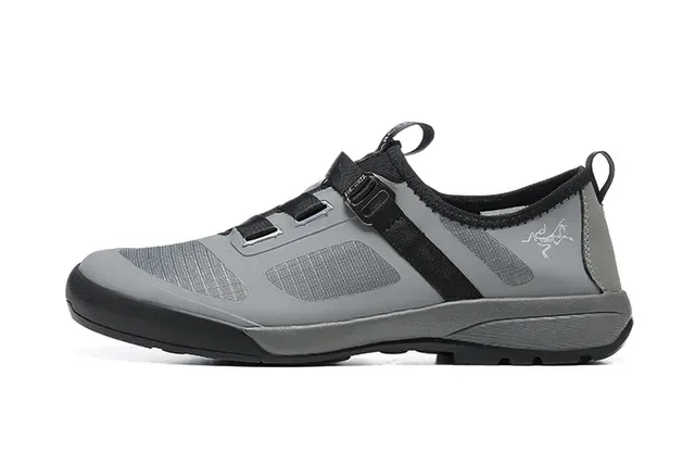Arc'teryx Black Silver Laceless Strap-Closure Lifestyle Sneakers 7