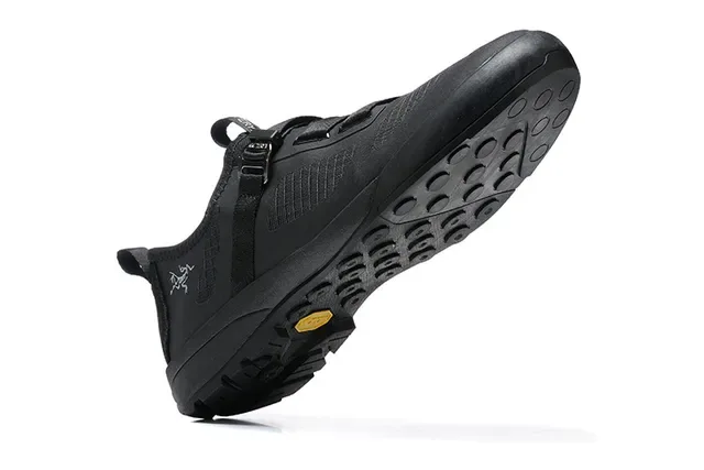 Arc'teryx Black Silver Laceless Strap-Closure Lifestyle Sneakers 10