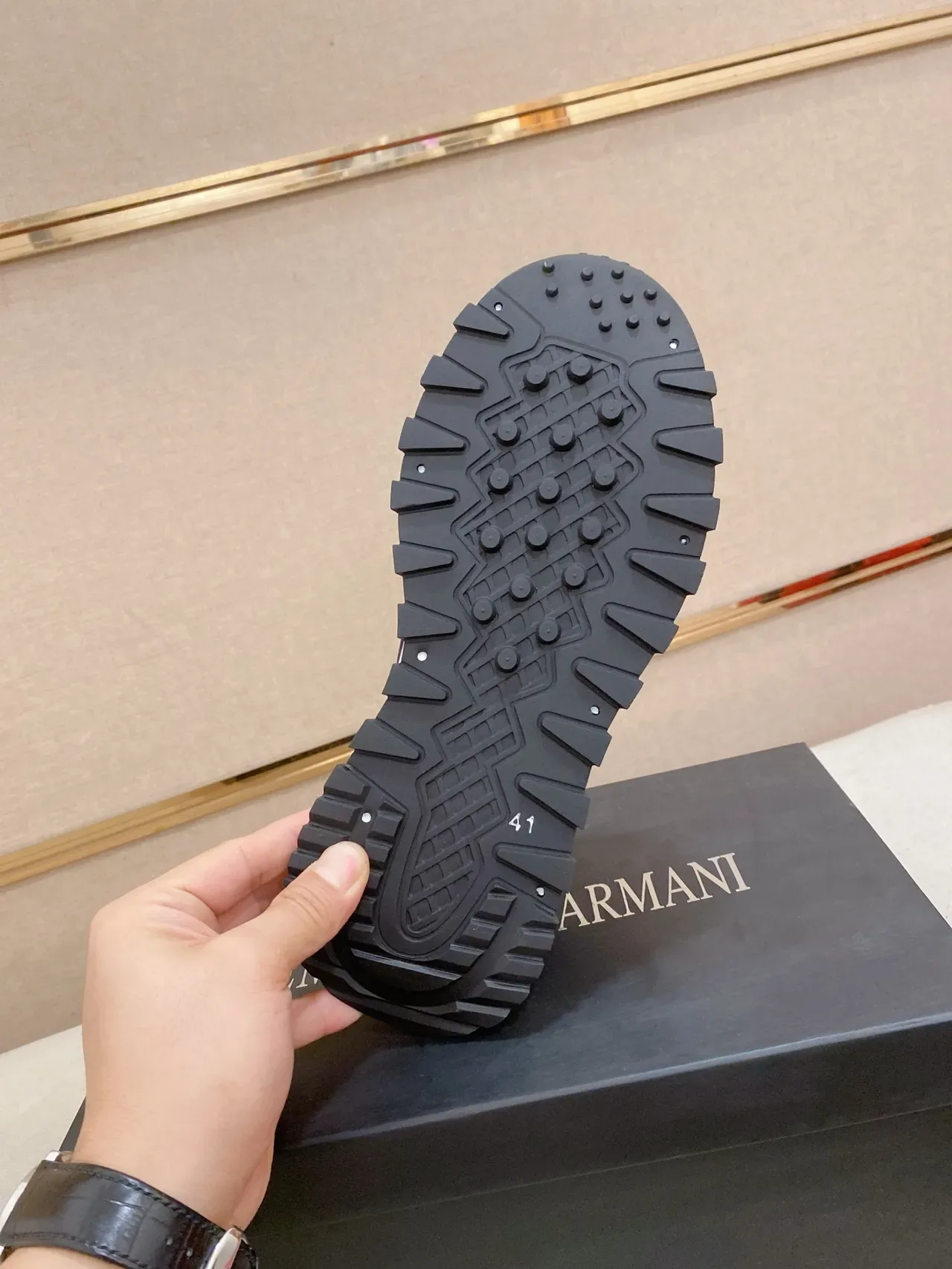 Armani Exchange Black and White Lifestyle Sneakers 2