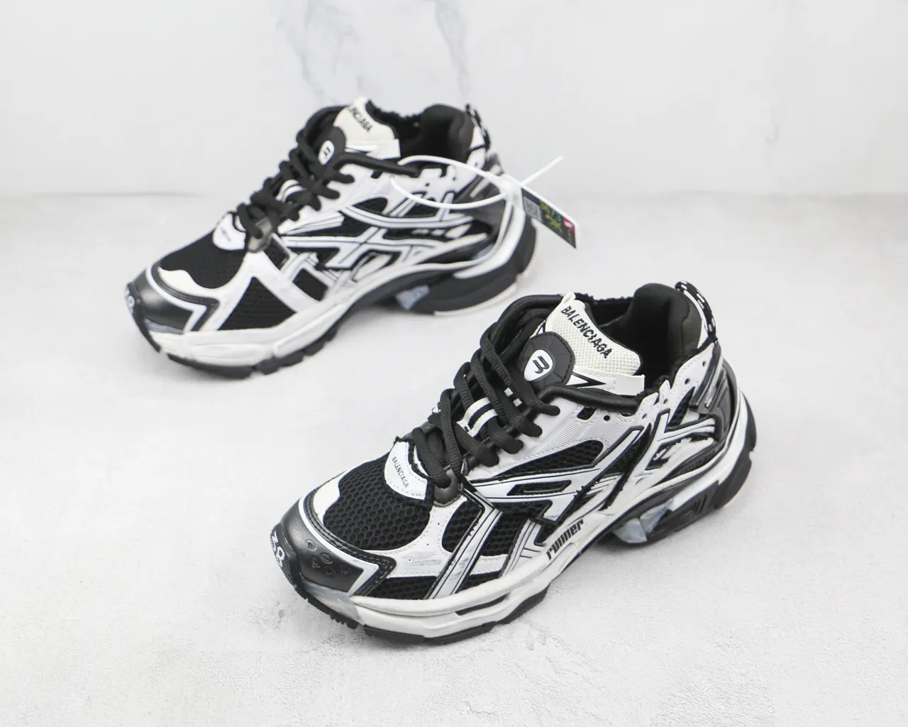 ASICS Gel-Kayano 14 White Black Chunky Sneakers 4
