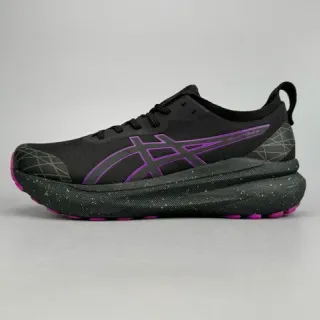ASICS Gel-Kayano أحذية الجري السوداء الوردية الخضراء المتقطعة