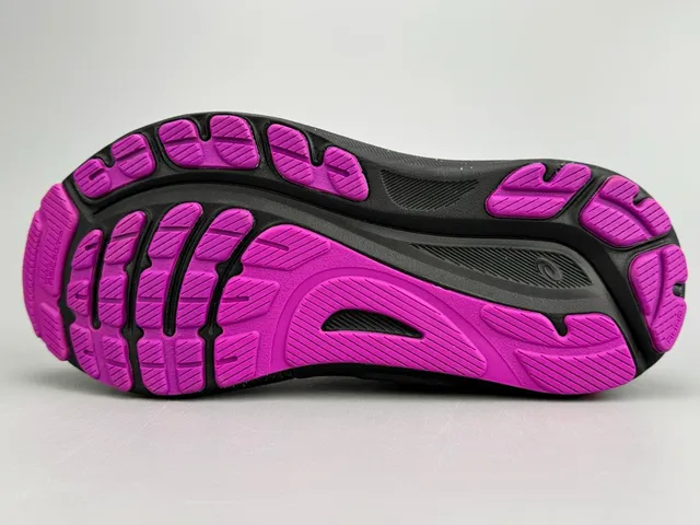 ASICS Gel-Kayano Chaussures de course noires violettes vertes tachetées 3