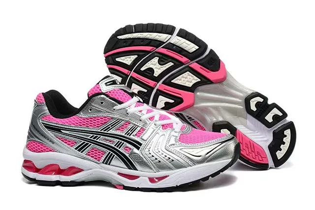 ASICS Gel-Kayano Pink and Silver Running Shoes 4