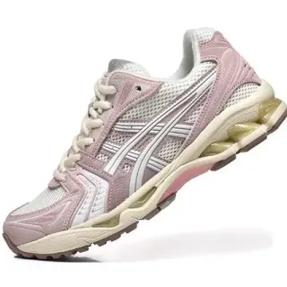 ASICS Gel-Kayano أحذية الجري وردية وبيضاء