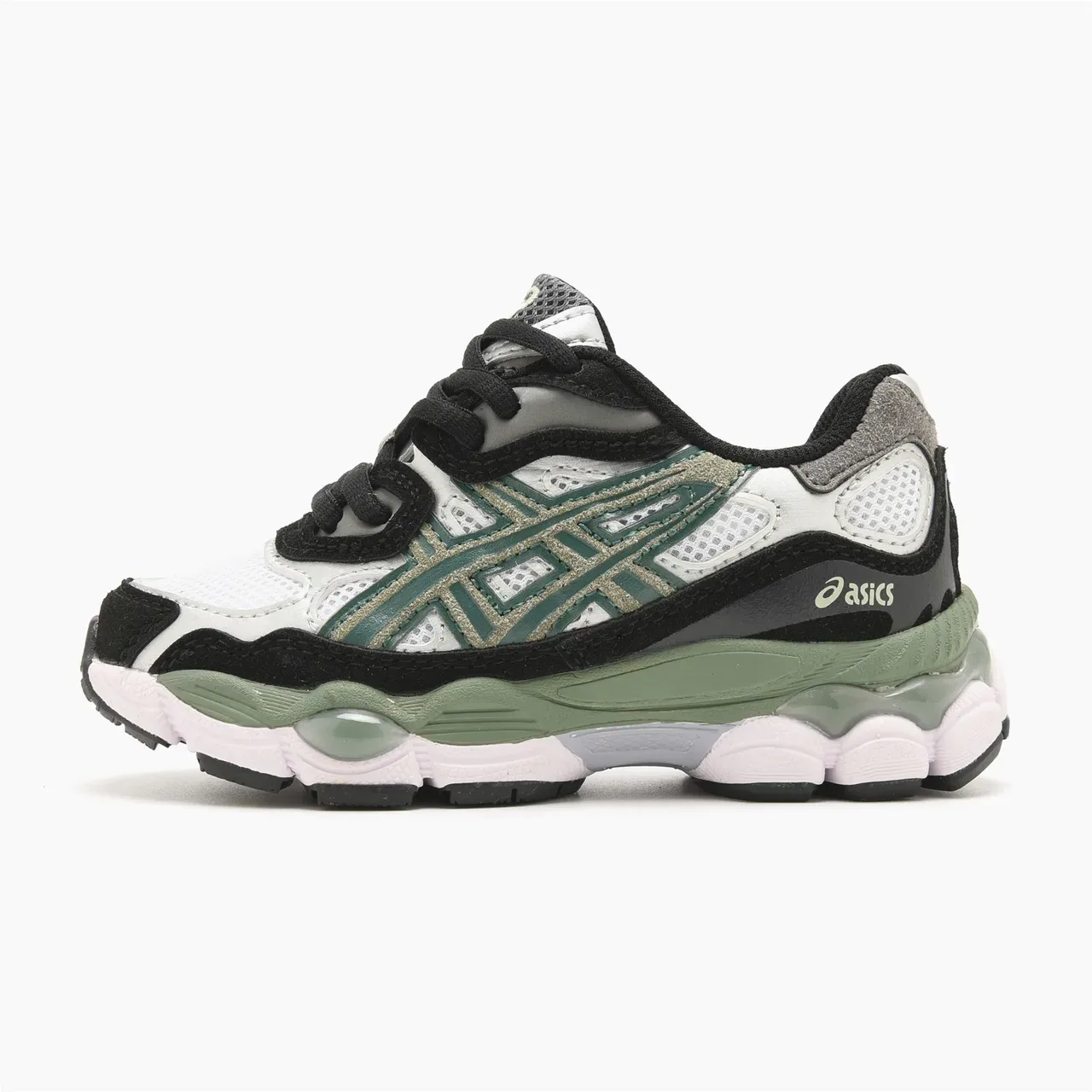 ASICS Gel-Kayano Blanc Vert Upper maille-couche synthétique Lacets asymétriques Sneakers lifestyle 5