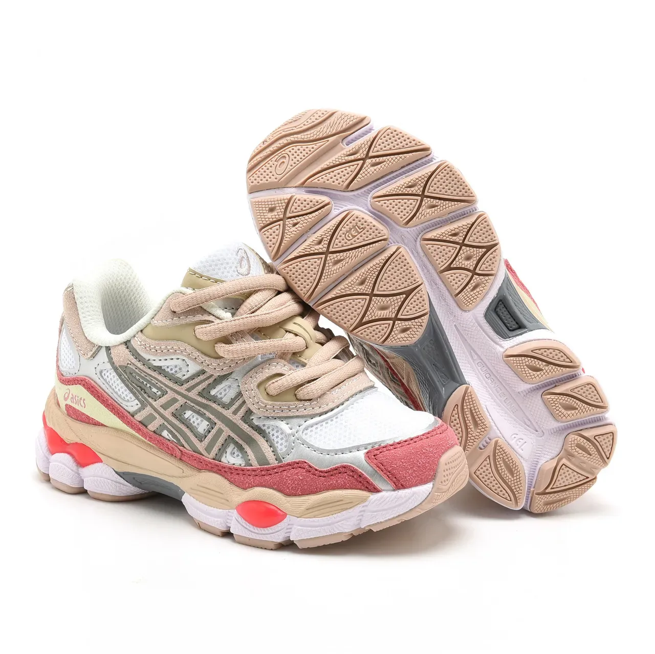 ASICS Gel-Kayano Blanc Vert Upper maille-couche synthétique Lacets asymétriques Sneakers lifestyle 22