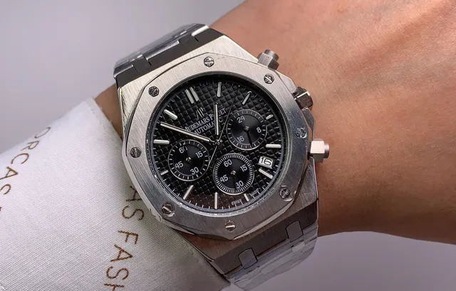 Audemars Piguet Royal Oak Offshore Chronograph White Tapisserie Dial Mechanical Watch 2