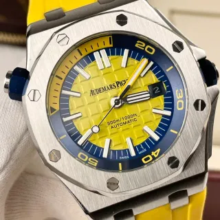 Audemars Piguet Royal Oak Offshore Yellow and Blue Mechanical Watch