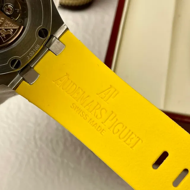 Audemars Piguet Royal Oak Offshore Yellow and Blue Mechanical Watch 4