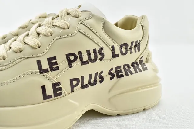 Balenciaga Beige Negro Silueta Oversized Suela Esculpida Zapatillas Chunky 3