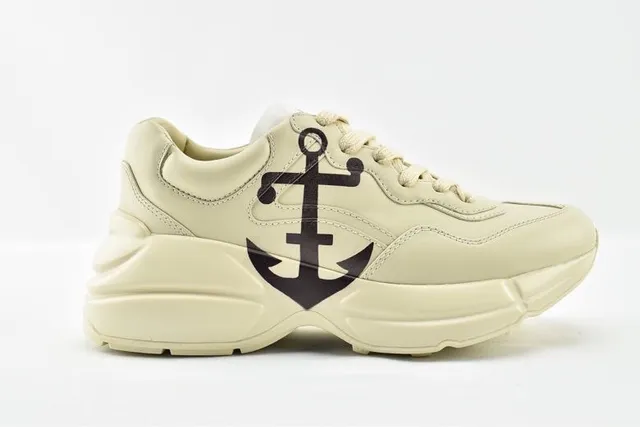Balenciaga Beige Negro Silueta Oversized Suela Esculpida Zapatillas Chunky 4