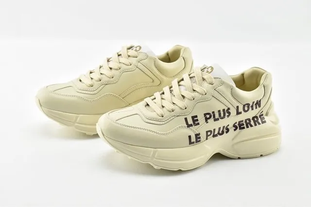 Balenciaga Beige Negro Silueta Oversized Suela Esculpida Zapatillas Chunky 6