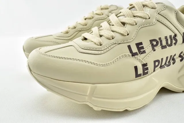 Balenciaga Beige Negro Silueta Oversized Suela Esculpida Zapatillas Chunky 7