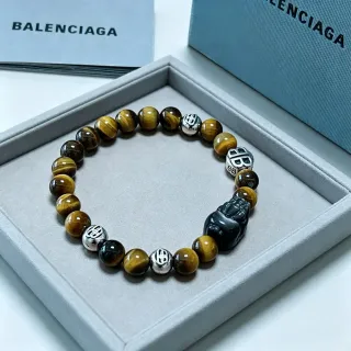 Balenciaga إسورة بنية سوداء خرز عين النمر