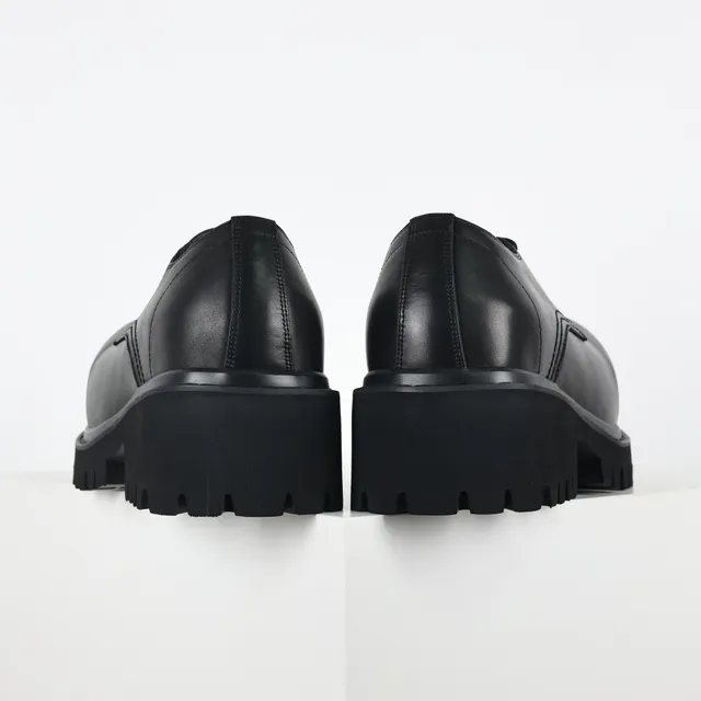 Balenciaga Defender Chaussures Oxford en cuir noir 8