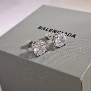 Balenciaga Pendientes Stud Redondos Solitario