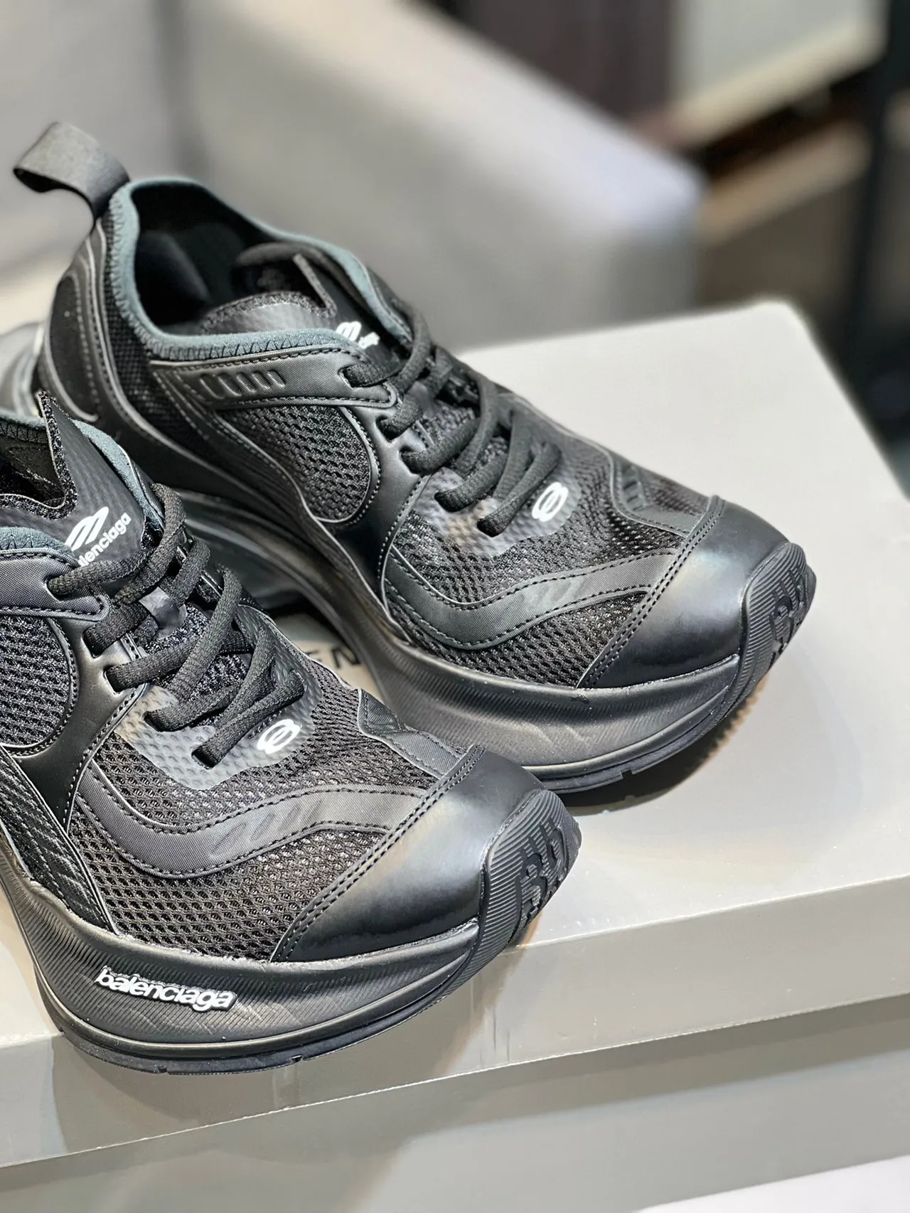 Balenciaga Runner Black Chunky Sneakers 4