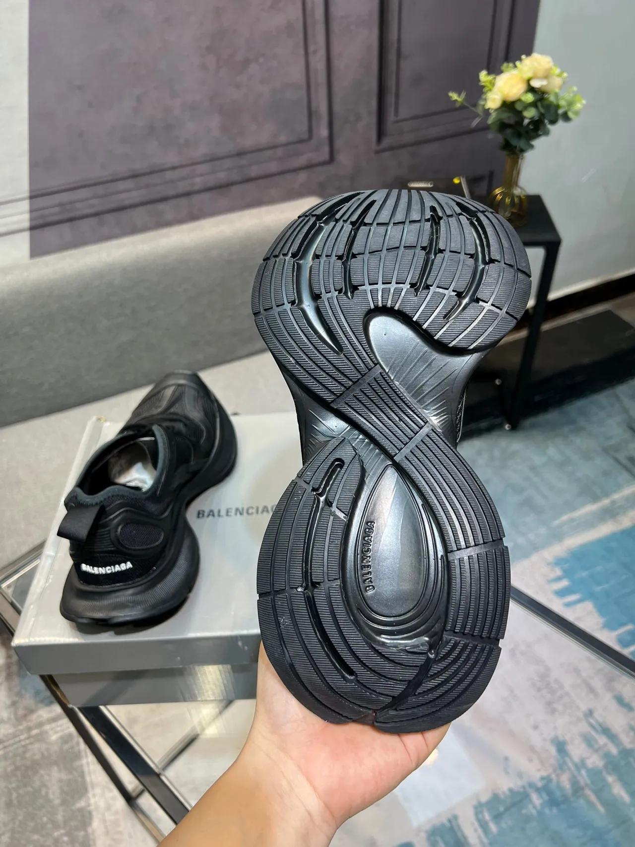 Balenciaga Runner Black Chunky Sneakers 7