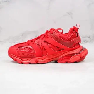 Balenciaga Runner حذاء رياضي سميك أحمر مونوكروماتيك